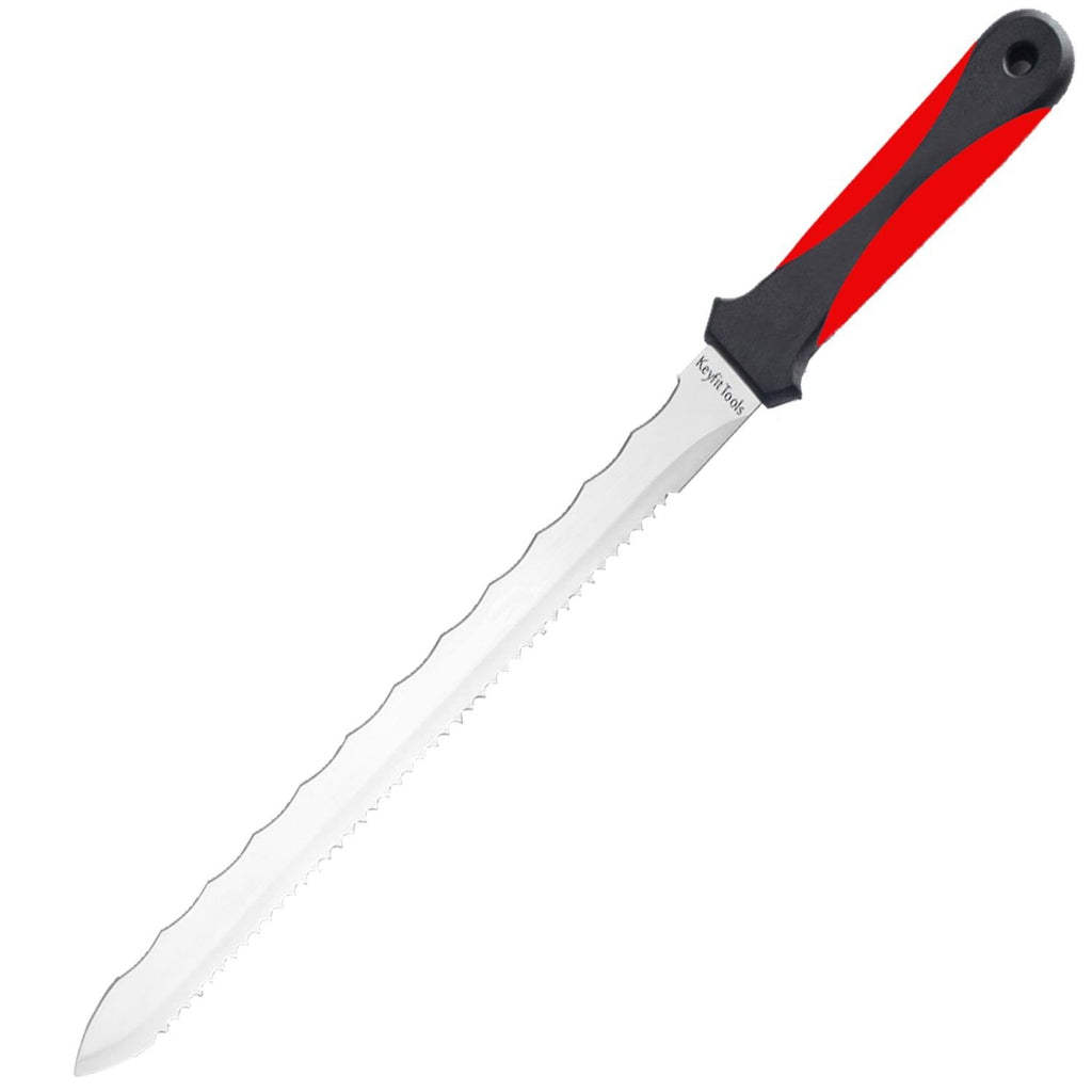 Keyfit Tools CUTS ALL KNIFE. Stainless Steel Box Cutter Utility Roofing Knife Shingles Carpet Knife Blade Double Sided Serrated Blade for Cardboard