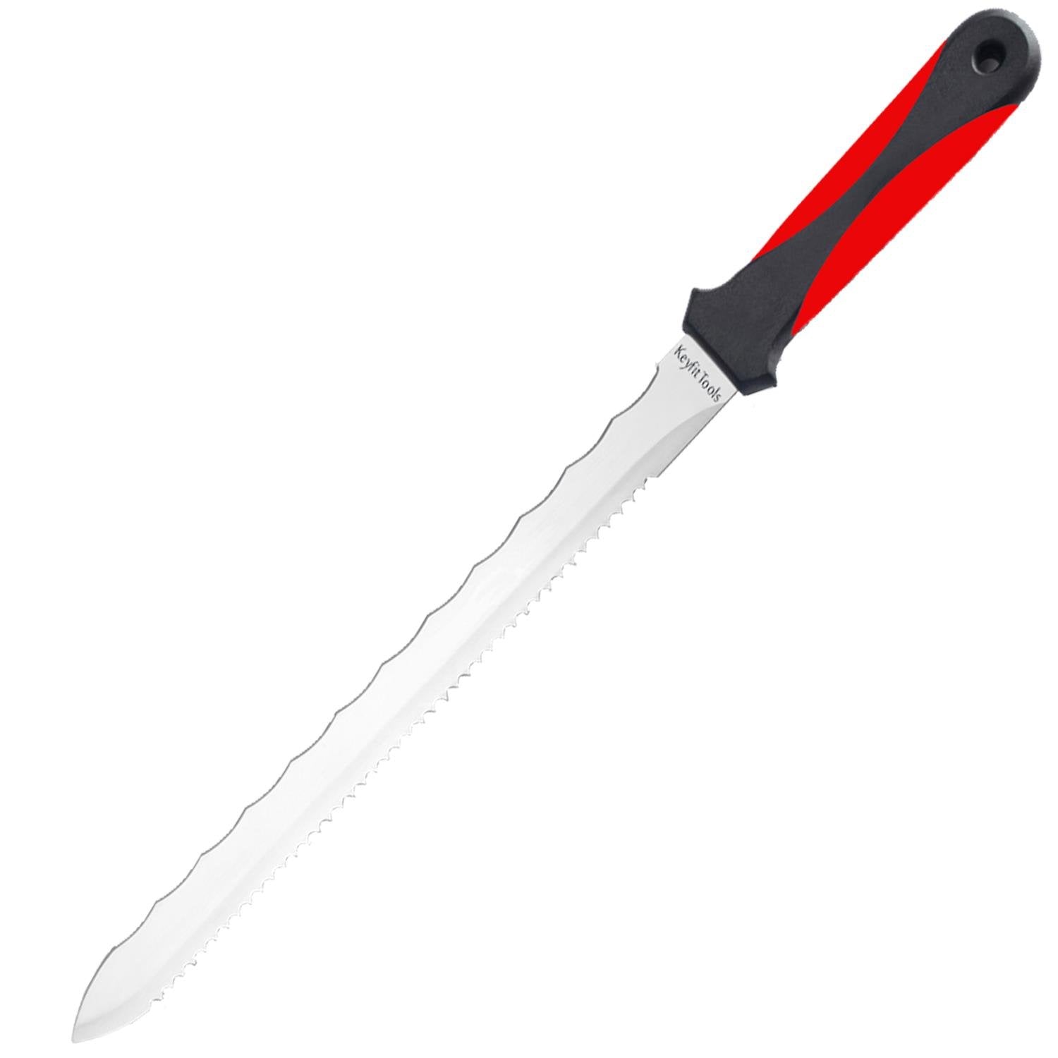 Keyfit Tools CUTS ALL KNIFE. Stainless Steel Box Cutter Utility Roofing Knife Shingles Carpet Knife Blade Double Sided Serrated Blade for Cardboard