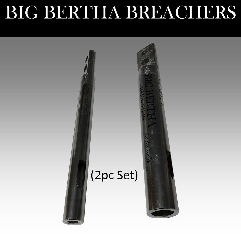 Keyfit Tools Big Bertha BREACHER Super Leverage Breaker Bar 1/2 I.D. & 1 I.D. (2PC Set) Wrench Extender/Extension for Ratchets Pliers Wrenches