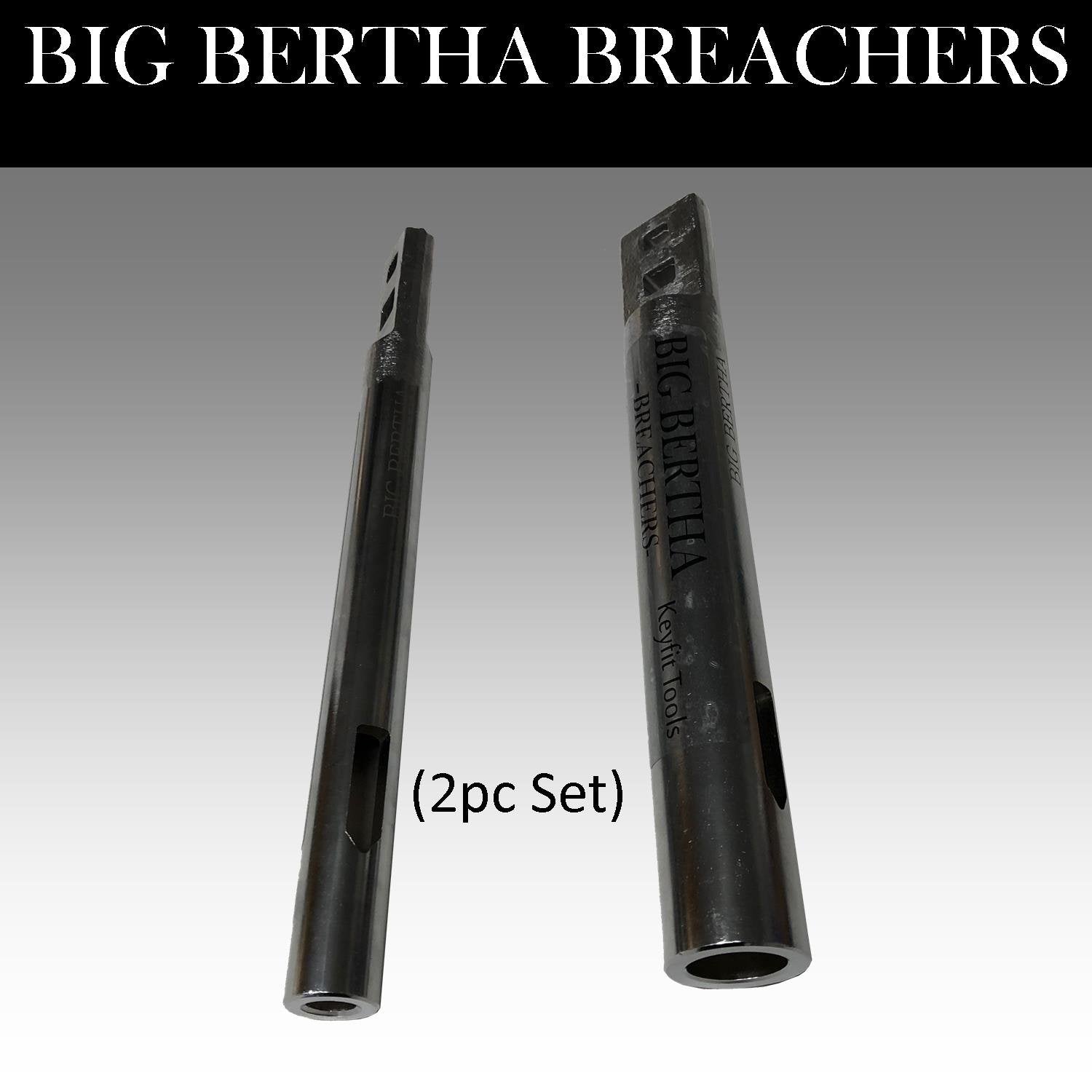 Keyfit Tools Big Bertha BREACHER Super Leverage Breaker Bar 1/2 I.D. & 1 I.D. (2PC Set) Wrench Extender/Extension for Ratchets Pliers Wrenches