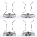 Keyfit Tools Adjustable Magnetic Or Wall Mount (4 pack) Broom Holder For Rake Shovel Tool Mop Garage Storage Hook Clip