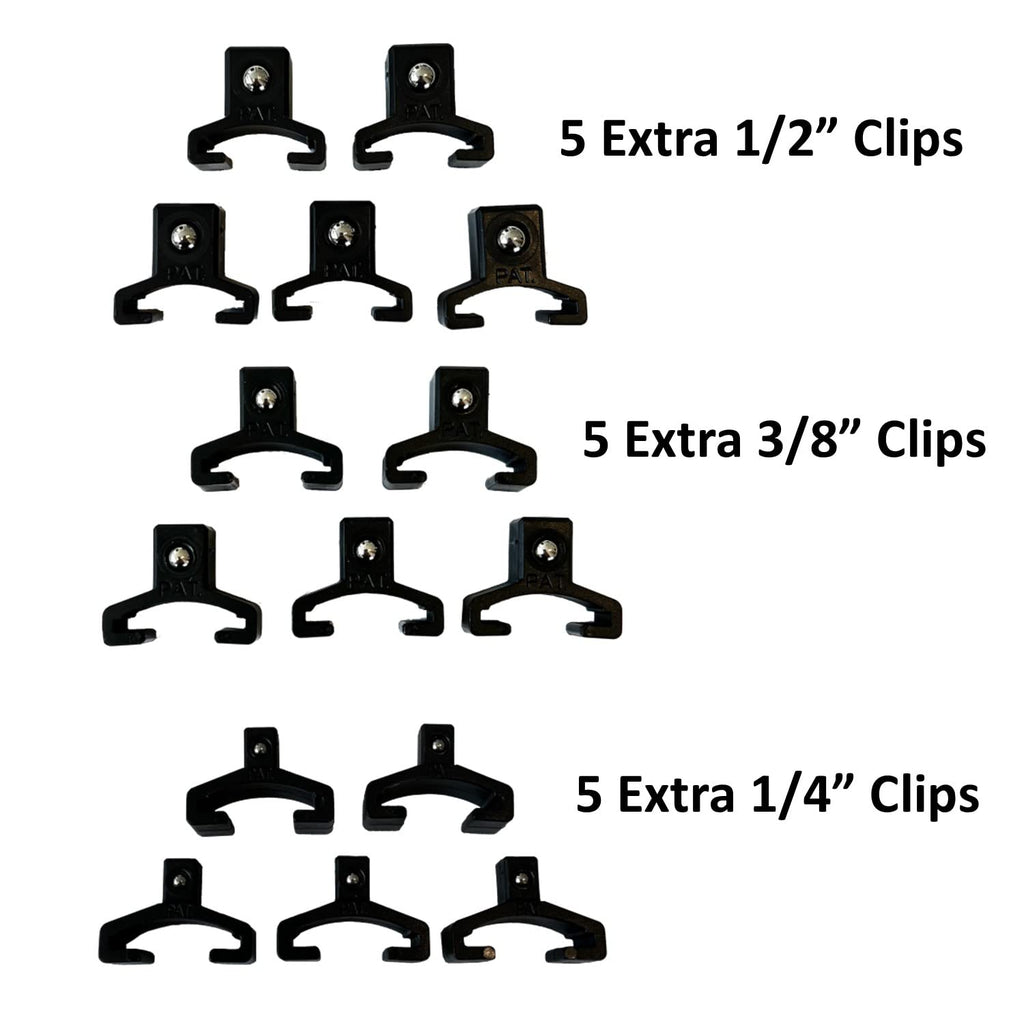 Keyfit Tools Aircraft Grade Aluminum Socket Holder Organizer 6 Piece Set Includes 1/4 3/8 1/2 Drive Rails & Socket Extension Adapter Swivel Rails