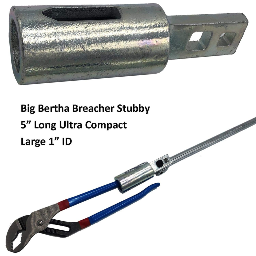 Keyfit Tools Big Bertha BREACHER STUBBY Large 1 I.D. Breaker Bar Wrench Extender Works on Ratchets Pliers Wrenches Up to 4 Feet of Nut Busting Power No More Makeshift Cheater Bars/Pipes