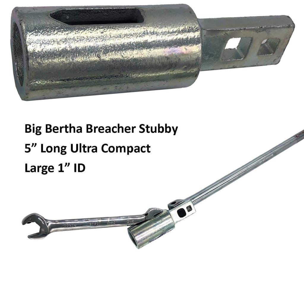 Keyfit Tools Big Bertha BREACHER STUBBY Large 1 I.D. Breaker Bar Wrench Extender Works on Ratchets Pliers Wrenches Up to 4 Feet of Nut Busting Power No More Makeshift Cheater Bars/Pipes