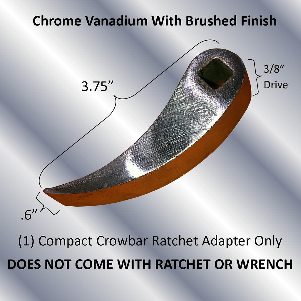 Keyfit Tools Crowbar Adapter Head (1) Ratcheting Indexing Ultra Compact Pry Bar Wrecking Bar Fits In Your Tool Box Fits On 3/8 Drive Ratchet
