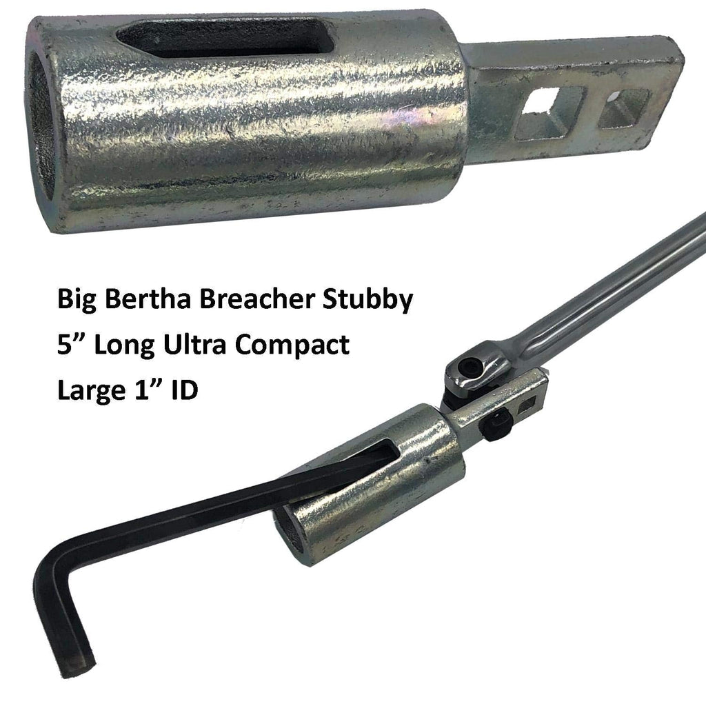 Keyfit Tools Big Bertha BREACHER STUBBY Large 1 I.D. Breaker Bar Wrench Extender Works on Ratchets Pliers Wrenches Up to 4 Feet of Nut Busting Power No More Makeshift Cheater Bars/Pipes