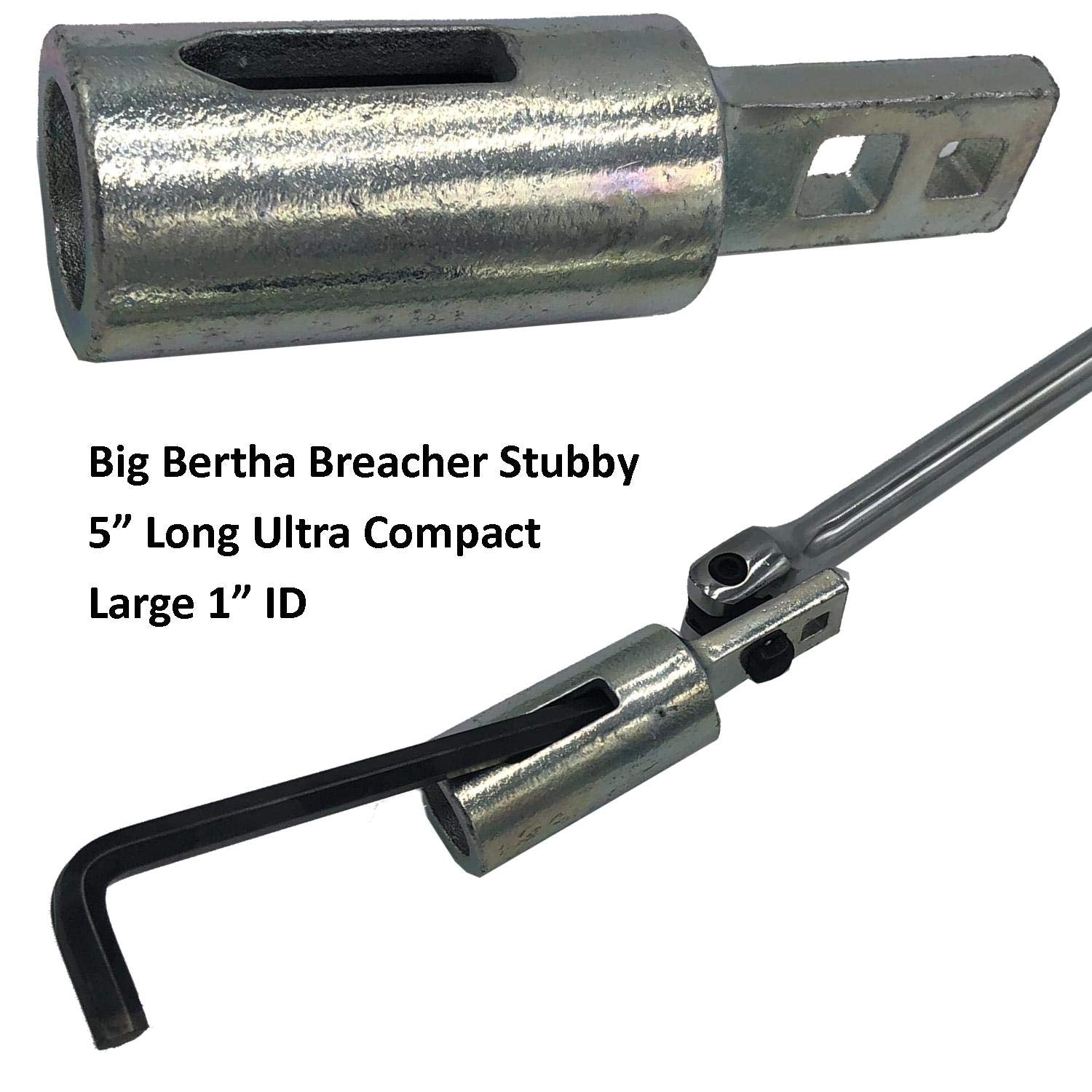 Keyfit Tools Big Bertha BREACHER STUBBY Large 1 I.D. Breaker Bar Wrench Extender Works on Ratchets Pliers Wrenches Up to 4 Feet of Nut Busting Power No More Makeshift Cheater Bars/Pipes