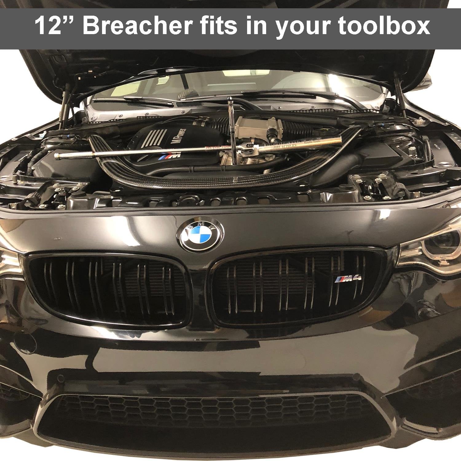 Keyfit Tools Big Bertha BREACHERS 1/2 I.D. & 1 I.D. & Breaker Bar with Ratcheting Adapter (4PC Set) Wrench Extender Extension for Ratchets Pliers