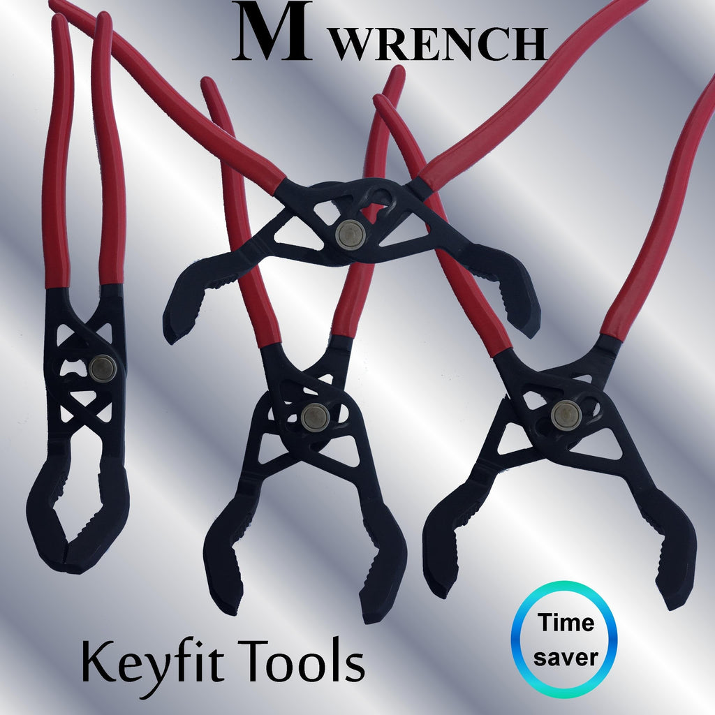 M Wrench Fixed Angled Jaw For Places Standard Slip Joint Pliers Wont Reach or Fit Great for Plumbing Jobs