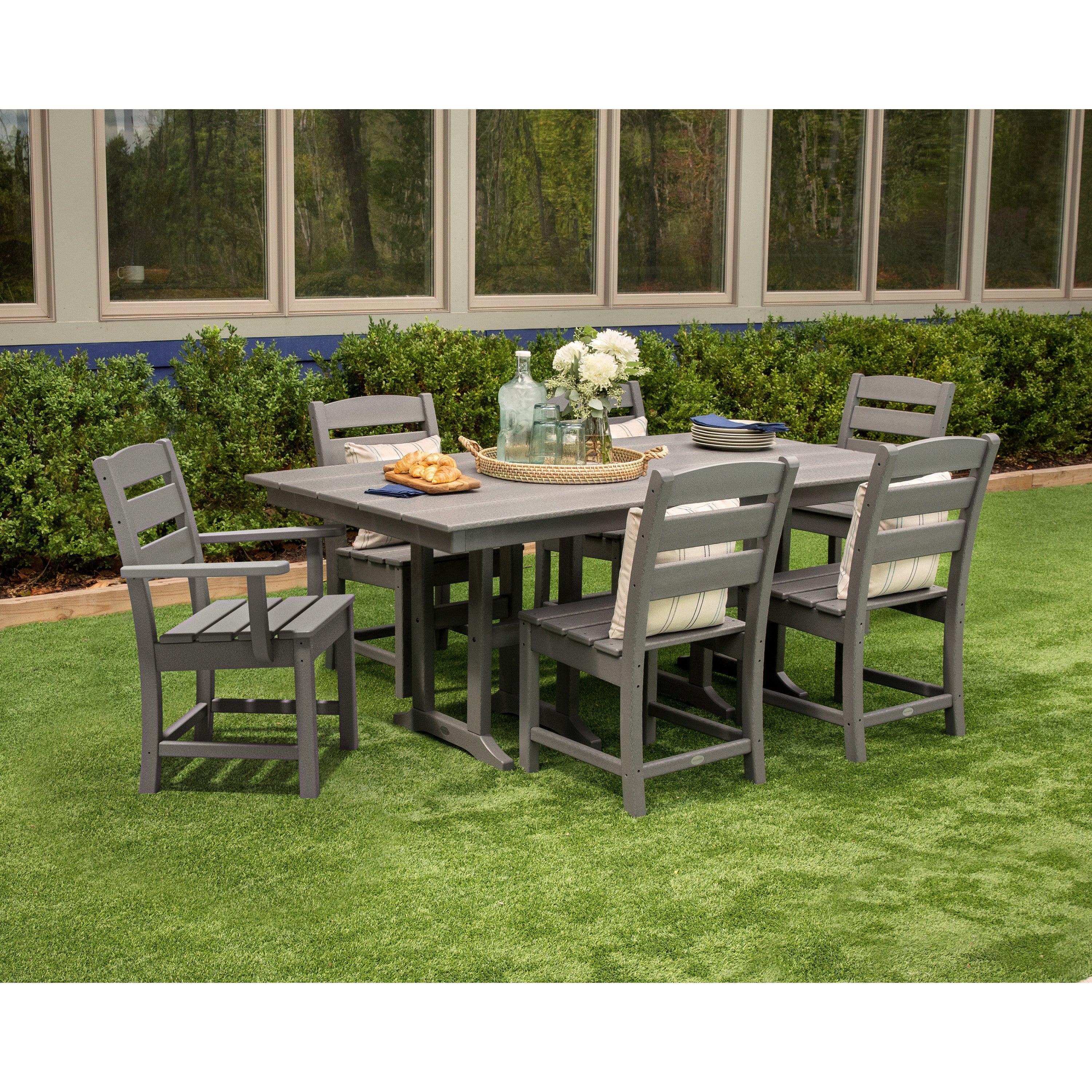 Lakeside 7-Piece Farmhouse Dining Set